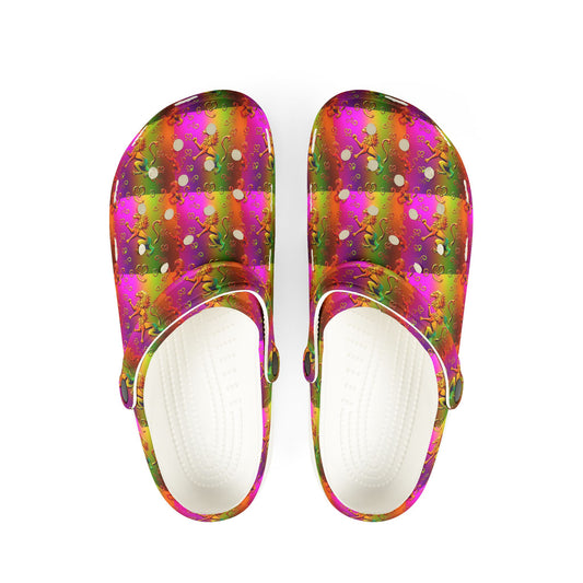 EVA Foam Rubber Shoes, (AOP), Leo, Zodiac v3, Pattern