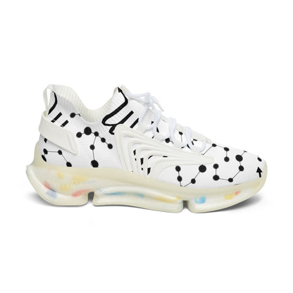 Women's Mesh Sneakers, Constellation & Symbol, Scorpio Zodiac Sign, AOP