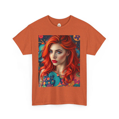 Unisex Heavy Cotton T-Shirt, Aquarius, Zodiac v1, Sexy Art