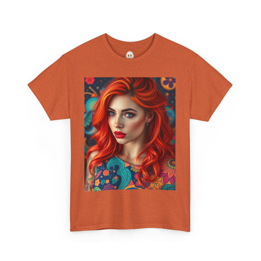 Unisex Heavy Cotton T-Shirt, Aquarius, Zodiac v1, Sexy Art