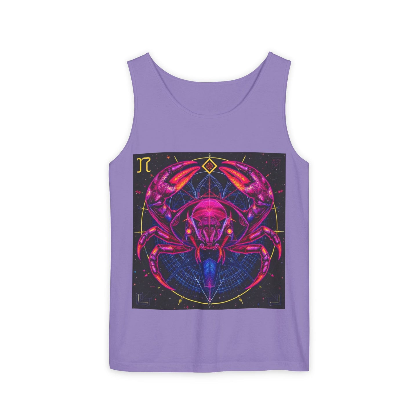 Unisex Garment-Dyed, Tank Top, Cancer, Pop Art, 100% US cotton