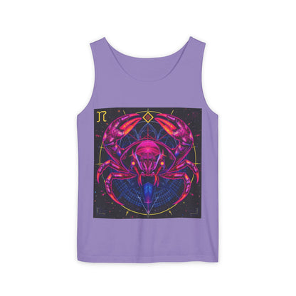 Unisex Garment-Dyed, Tank Top, Cancer, Pop Art, 100% US cotton