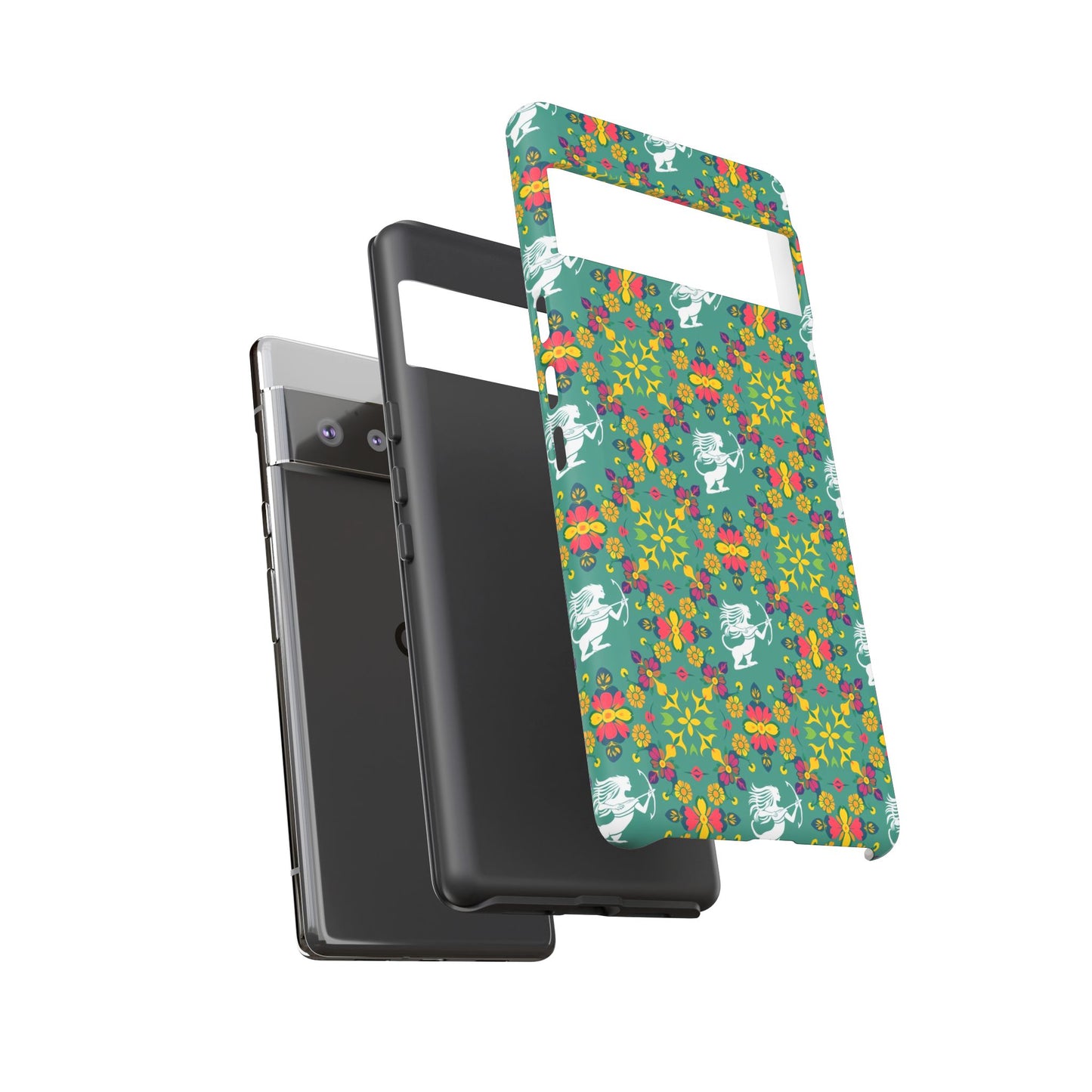 Tough Cases, Sagittarius, Zodiac, Flower Pattern