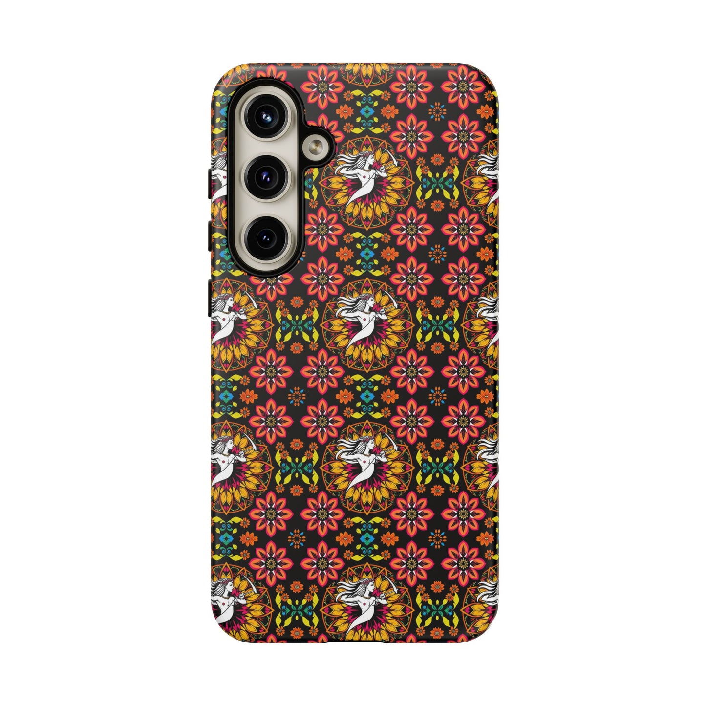 Tough Cases, Sagittarius, Zodiac v2, Flower Pattern