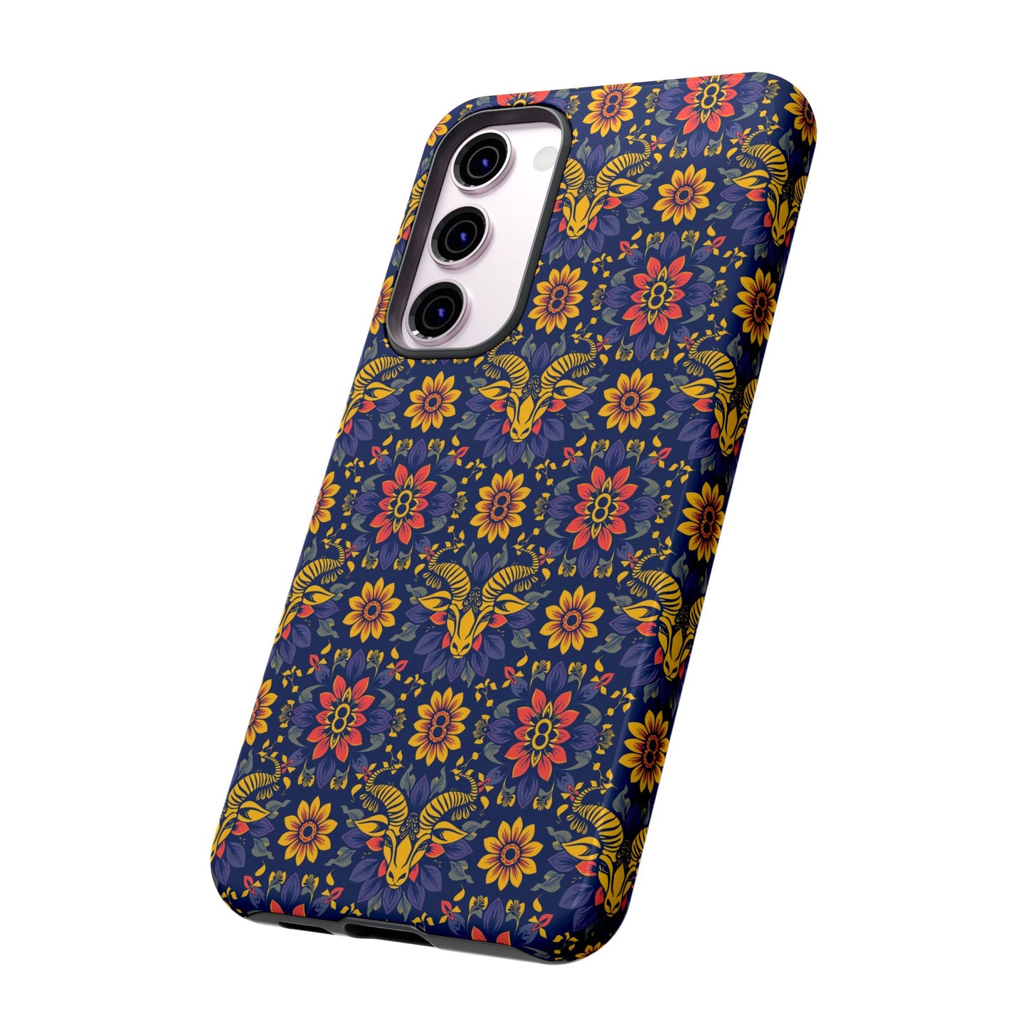 Tough Cases, Taurus, Zodiac v3, Flower Pattern