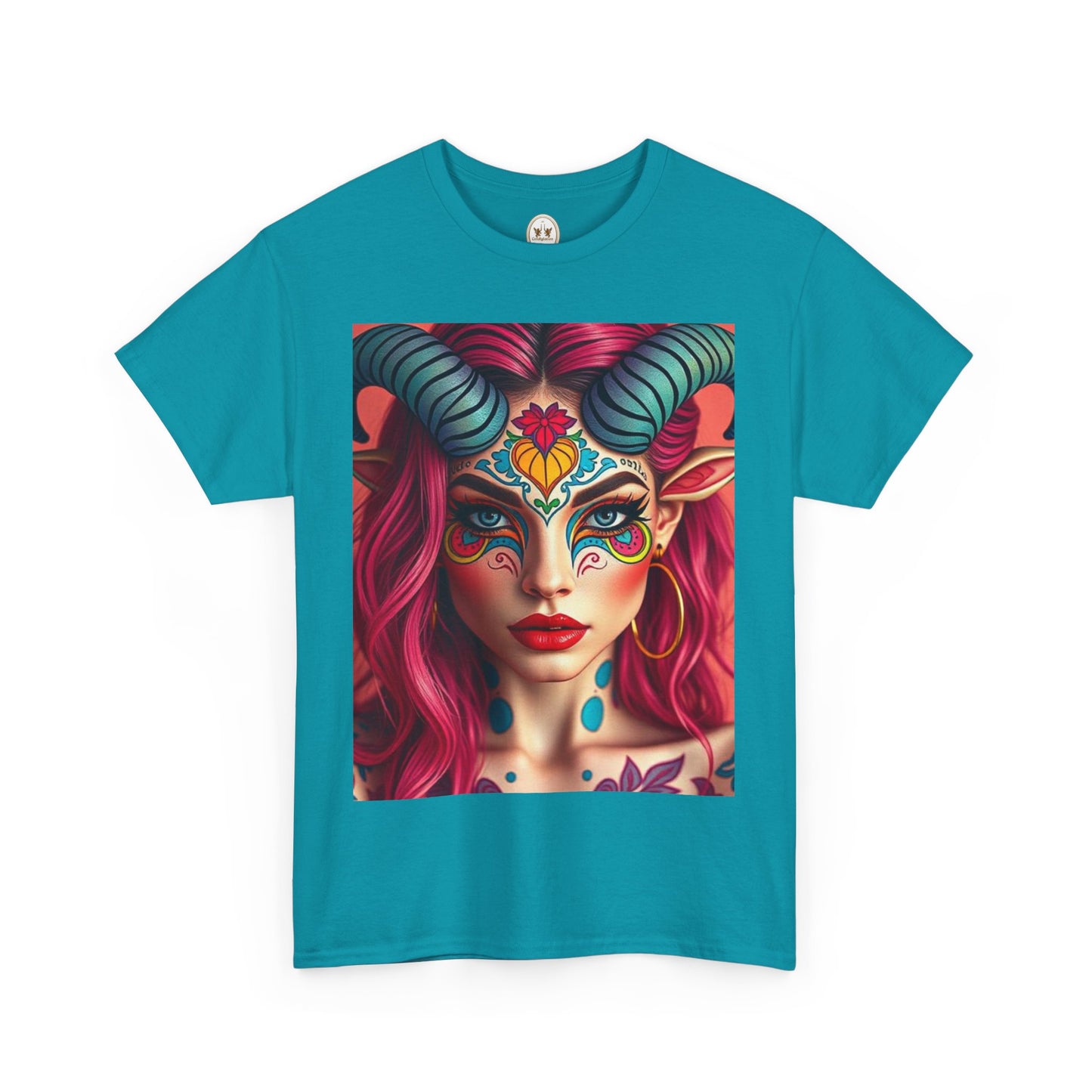 Unisex Heavy Cotton T-Shirt, Taurus, Zodiac, Sexy Art