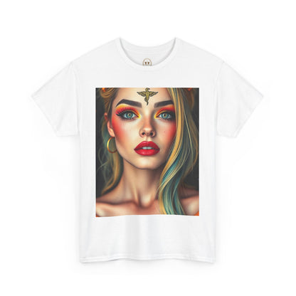 Unisex Heavy Cotton T-Shirt, Virgo, Zodiac, Sexy Art