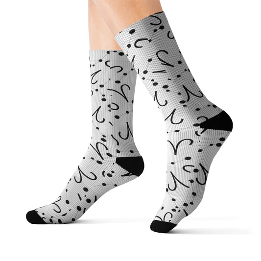Zodiac Sublimation Socks Aries Zodiac sign