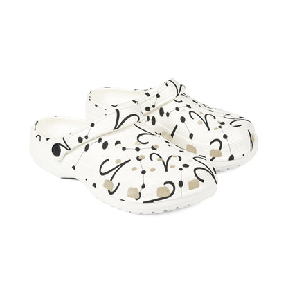 EVA Foam Rubber Shoes (AOP), Material 100% EVA, Aries Zodiac Design