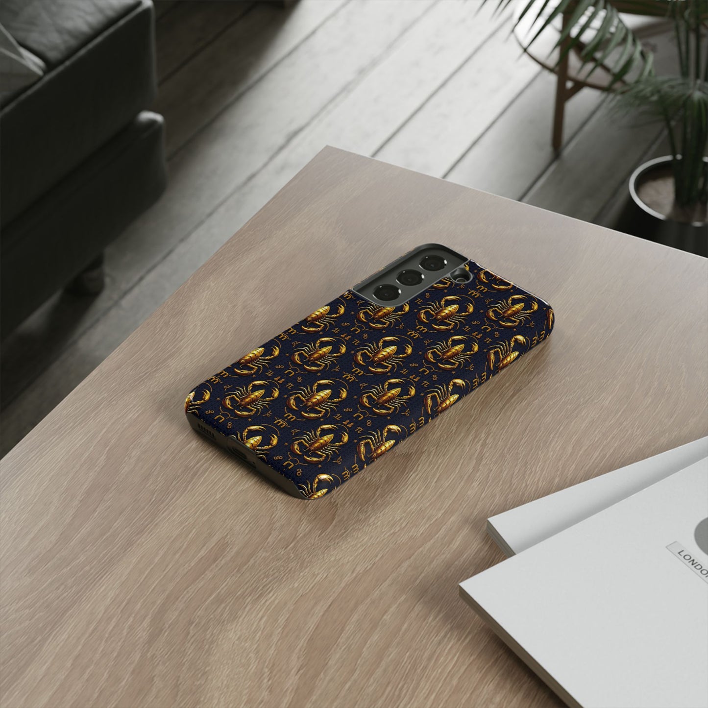 Tough Cases, Scorpio, Zodiac, Metal Pattern