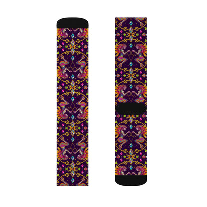 Sublimation Socks, Gemini, Zodiac v2, Jewel Pattern