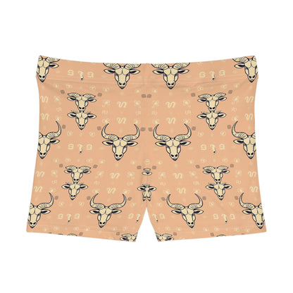 Women's Shorts, AOP, Taurus, Zodiac, Pattern