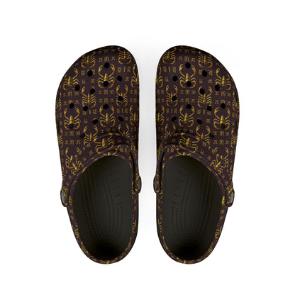 EVA Foam Rubber Shoes, (AOP), Scorpio, Zodiac v2, Pattern
