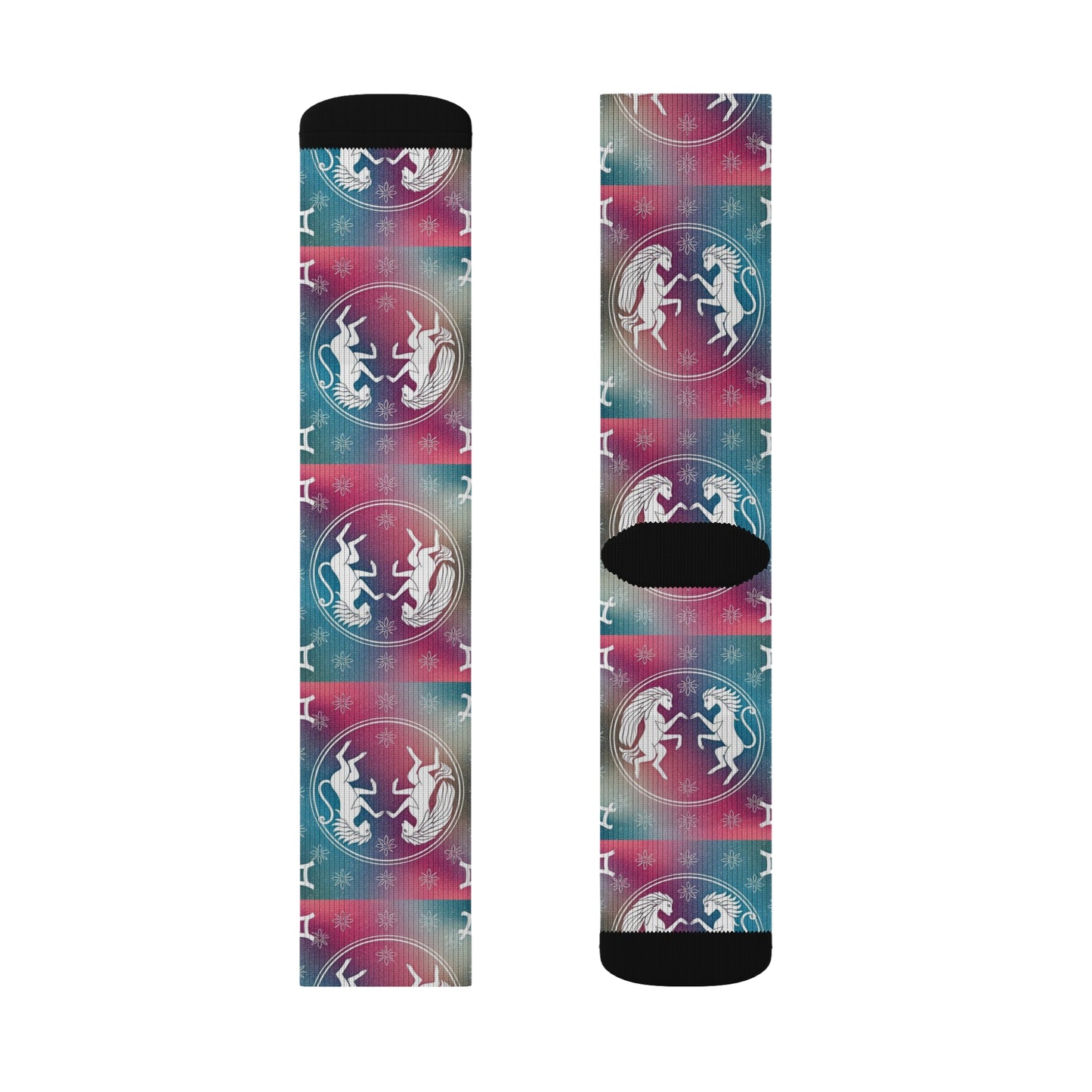 Sublimation Socks, Gemini, Zodiac v1, Pattern