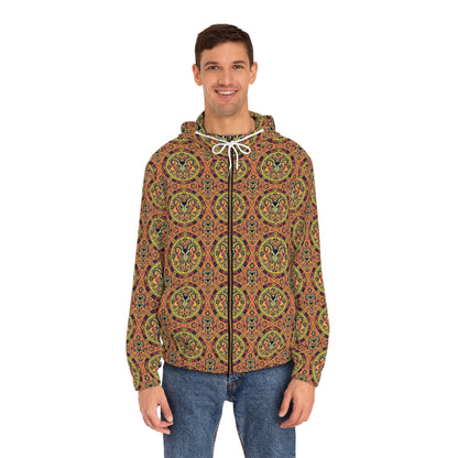 Full-Zip Hoodie (AOP), Aries, Zodiac v3, Pattern