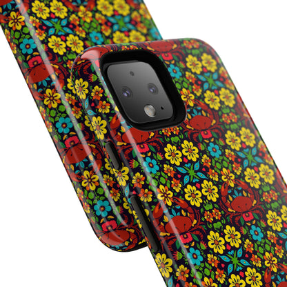 Tough Cases, Cancer, Zodiac v2, Flower Pattern