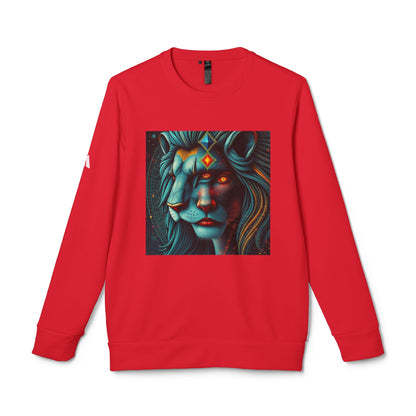 Adidas, Unisex Fleece Crewneck Sweatshirt, Leo, Pop Art, Zodiac