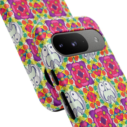 Tough Cases, Pisces, Zodiac v2, Flower Pattern