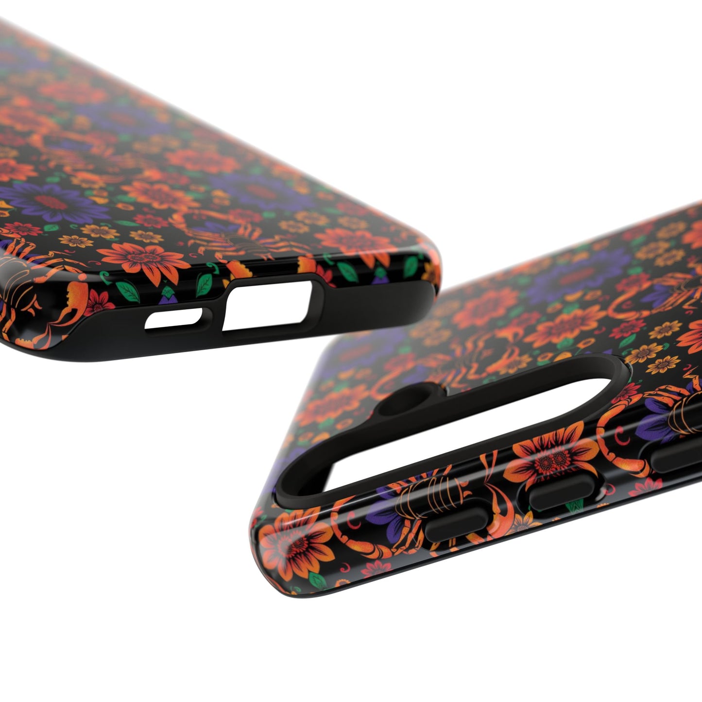 Tough Cases, Scorpio, Zodiac, Flower Pattern