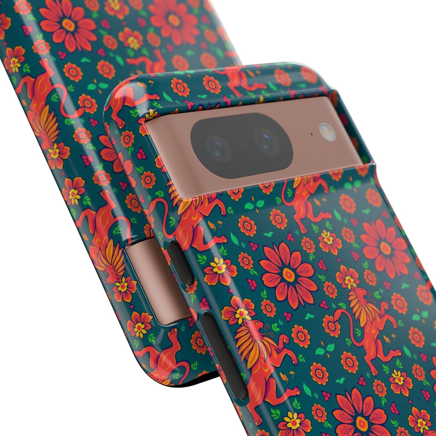Tough Cases, Leo, Zodiac v2, Flower Pattern