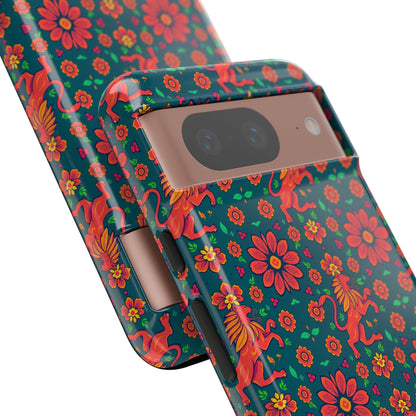Tough Cases, Leo, Zodiac v2, Flower Pattern