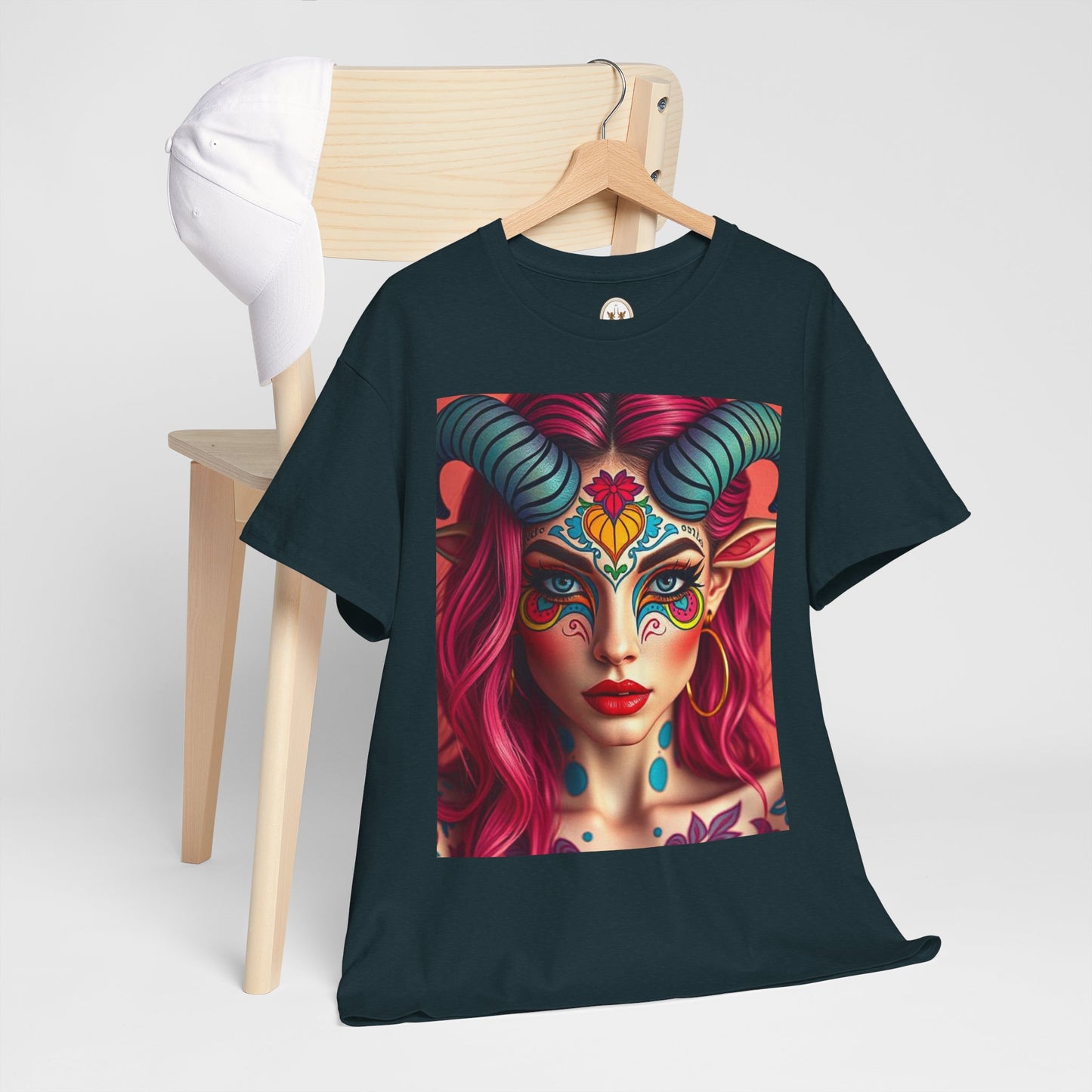 Unisex Heavy Cotton T-Shirt, Taurus, Zodiac, Sexy Art