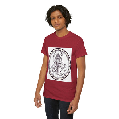 Unisex Heavy Cotton T-Shirt, Bull Centaur, Taurus Zodiac Design