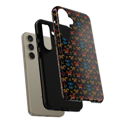 Tough Cases, Aries, Zodiac v1, Metal Pattern