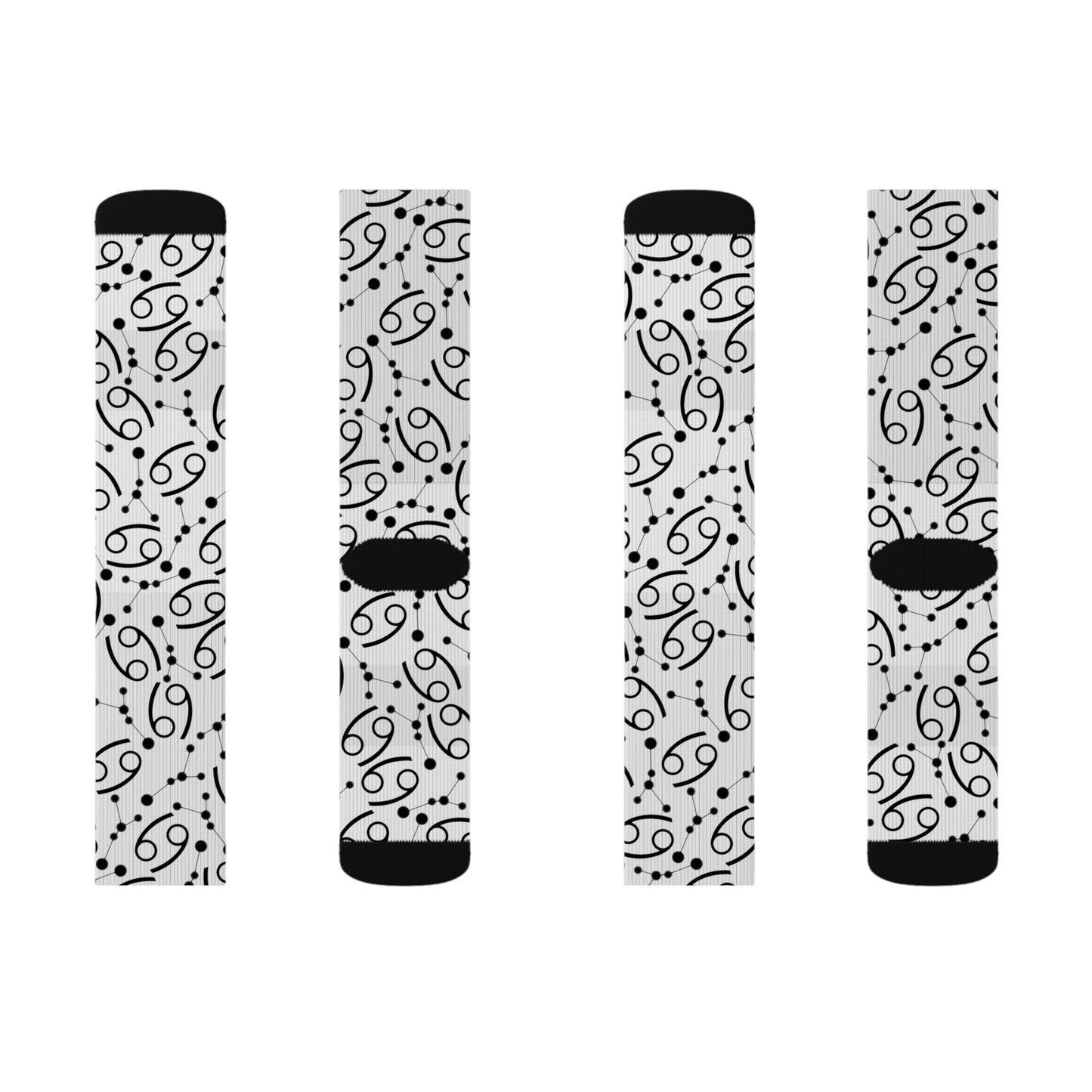 Zodiac Sublimation Socks Cancer Zodiac sign