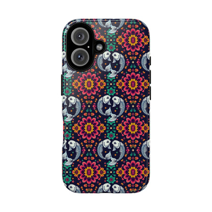 Tough Cases, Pisces, Zodiac v4, Flower Pattern