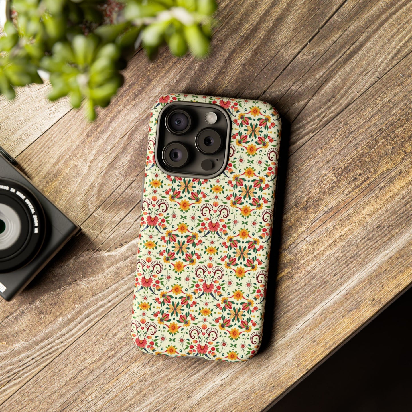 Tough Cases, Aries, Zodiac, Flower Pattern