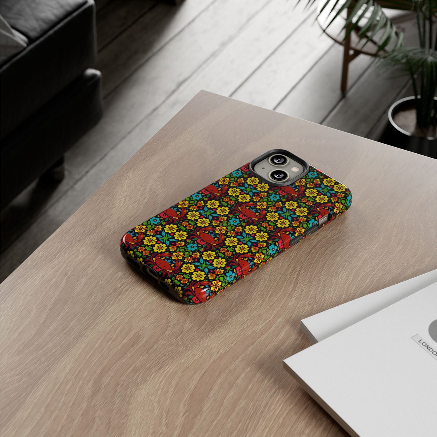 Tough Cases, Cancer, Zodiac v2, Flower Pattern