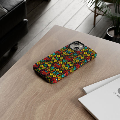 Tough Cases, Cancer, Zodiac v2, Flower Pattern