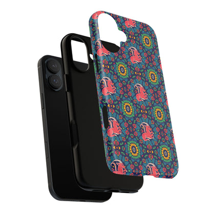 Tough Cases, Capricorn, Zodiac v1, Flower Pattern