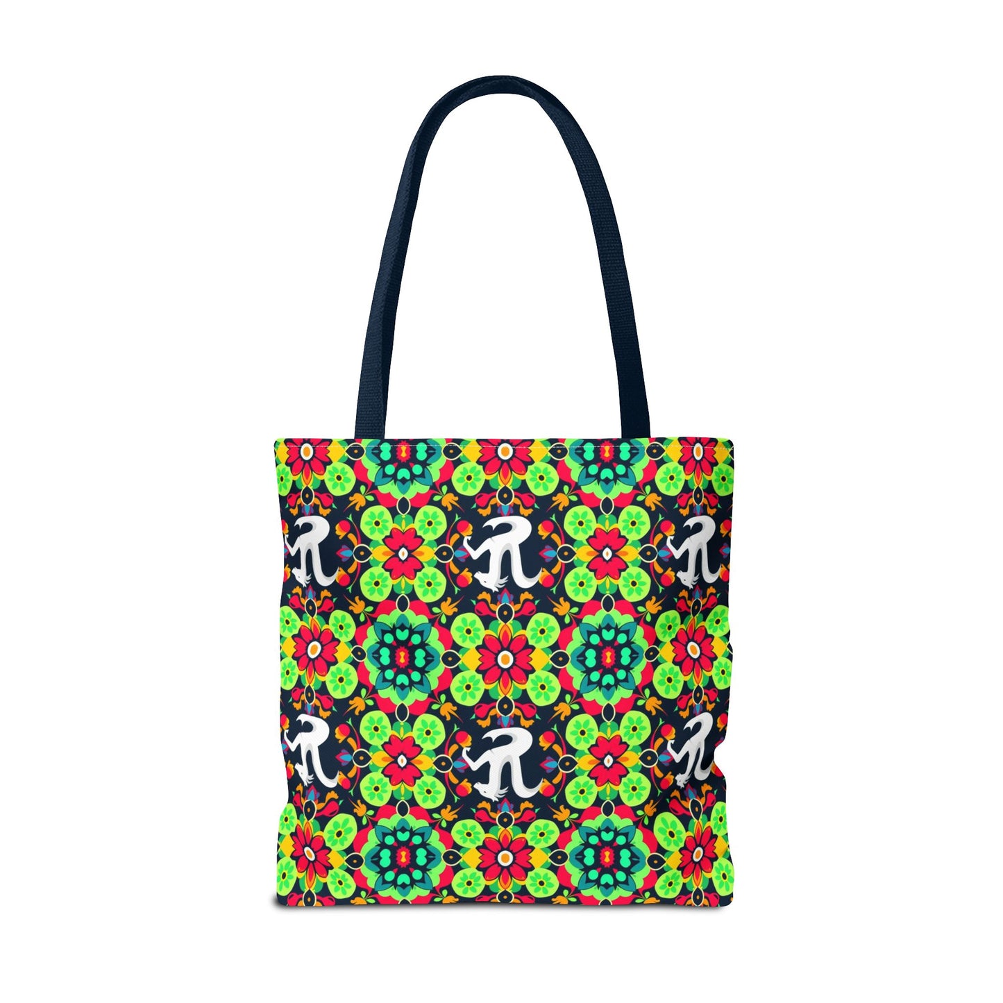 Tote Bag, (AOP), Aquarius, Zodiac v4, Flower Pattern