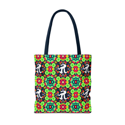 Tote Bag, (AOP), Aquarius, Zodiac v4, Flower Pattern