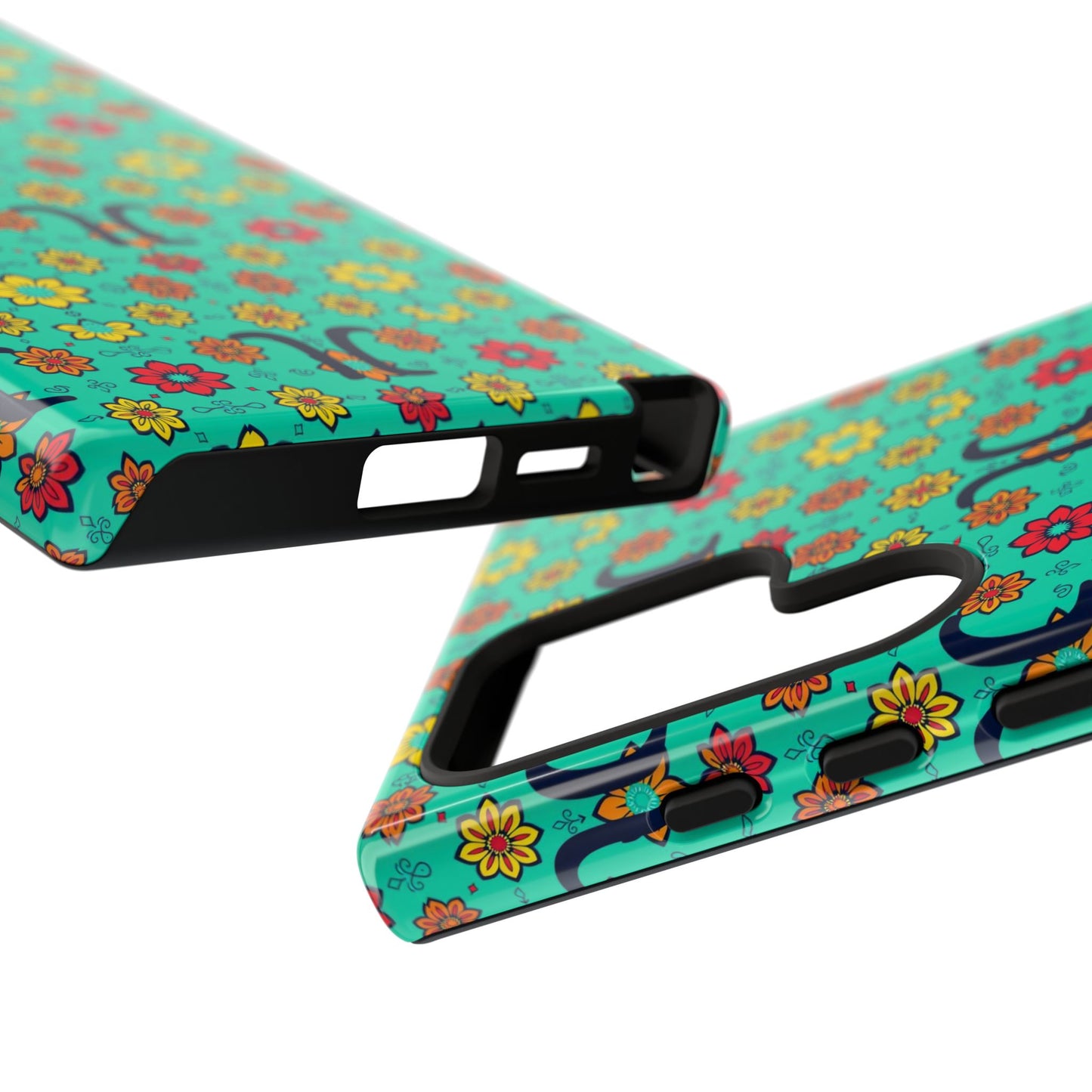 Tough Cases, Aquarius, Zodiac v2, Flower Pattern