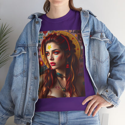 Unisex Heavy Cotton T-Shirt, Sagittarius, Zodiac, Sexy Art