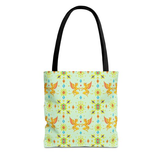 Tote Bag (AOP), Gemini, Zodiac v1, Jewel Pattern