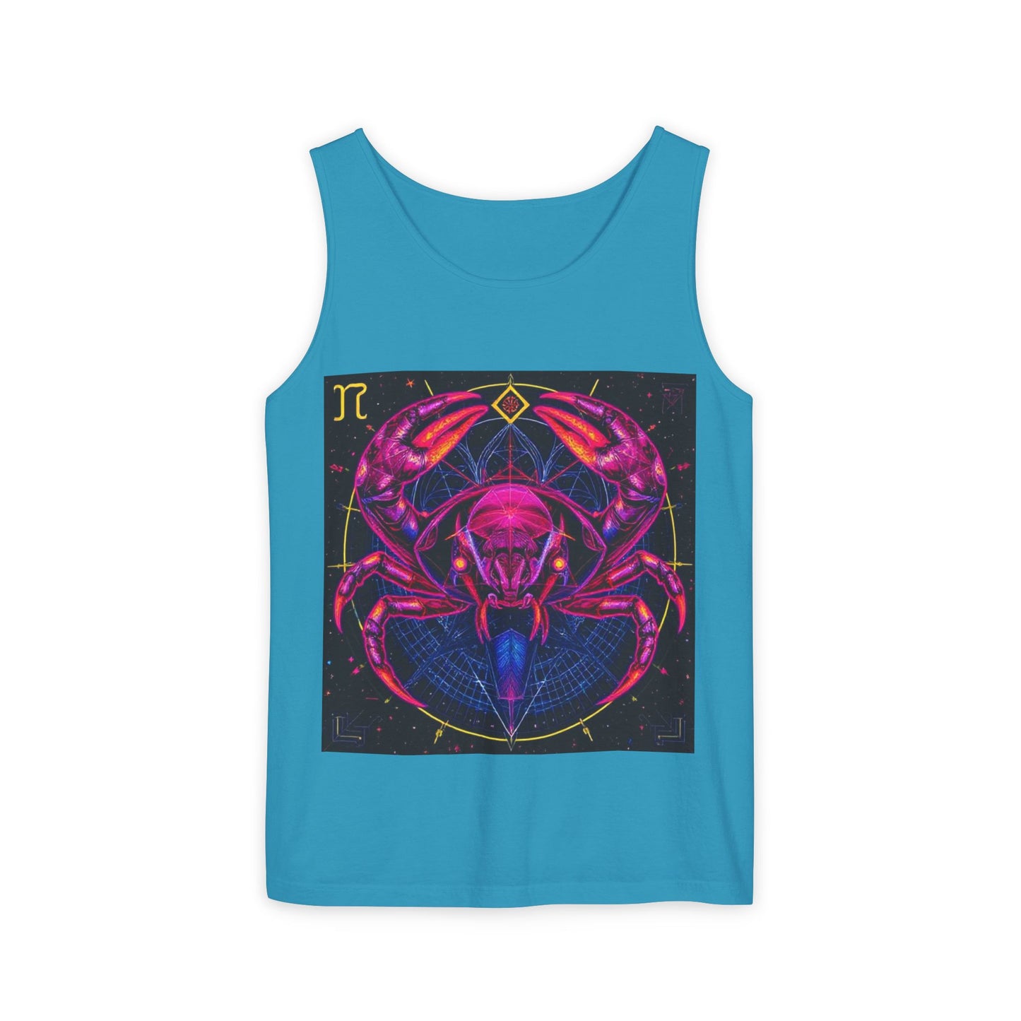 Unisex Garment-Dyed, Tank Top, Cancer, Pop Art, 100% US cotton