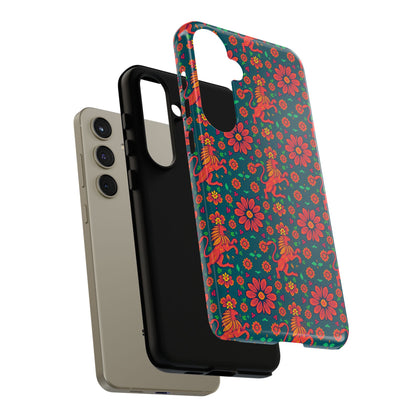 Tough Cases, Leo, Zodiac v2, Flower Pattern
