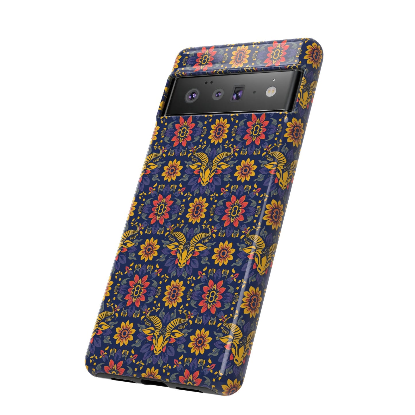 Tough Cases, Taurus, Zodiac v3, Flower Pattern