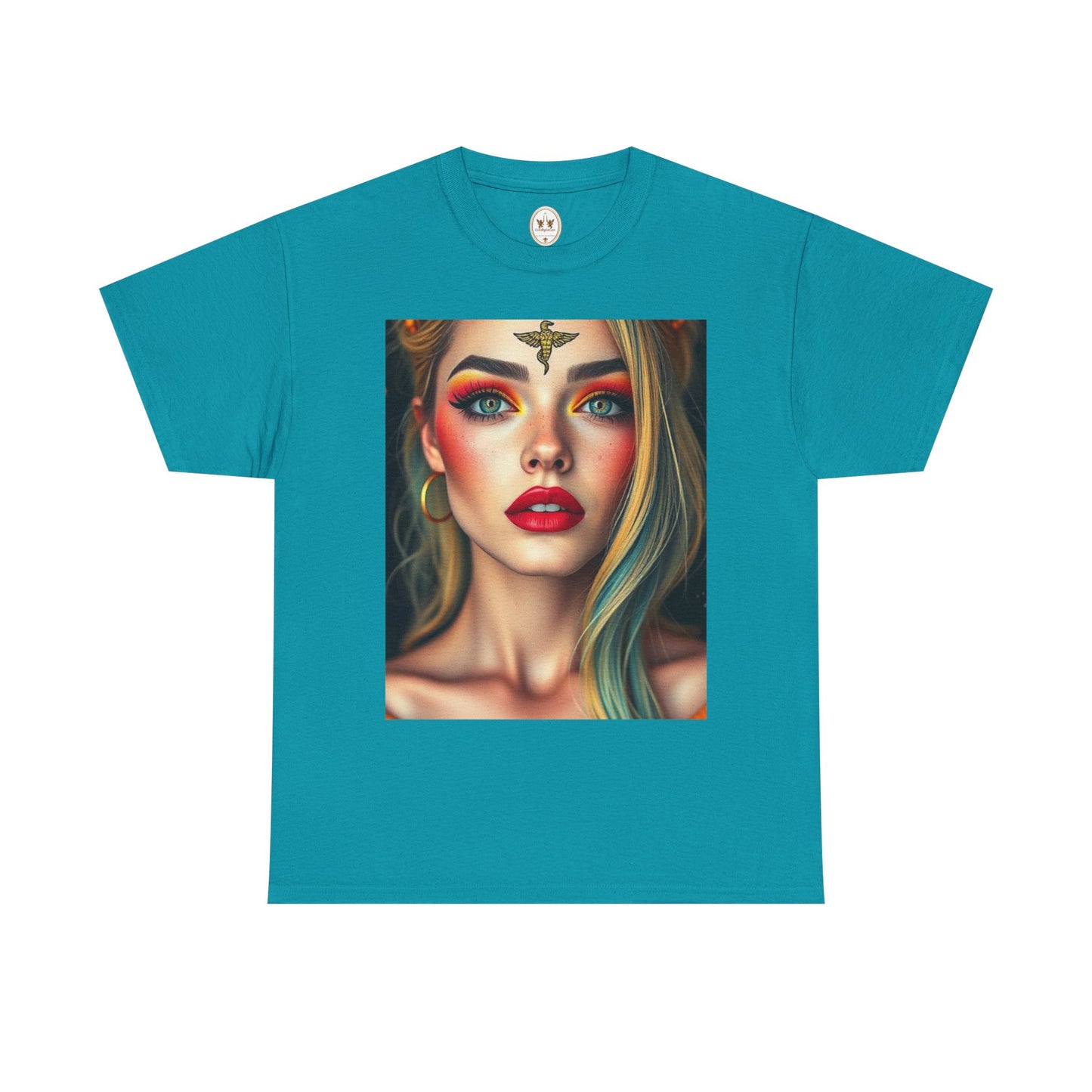 Unisex Heavy Cotton T-Shirt, Virgo, Zodiac, Sexy Art