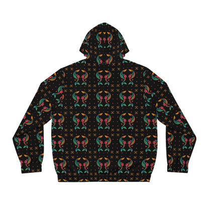 Full-Zip Hoodie (AOP), Pisces, Zodiac v4, Pattern