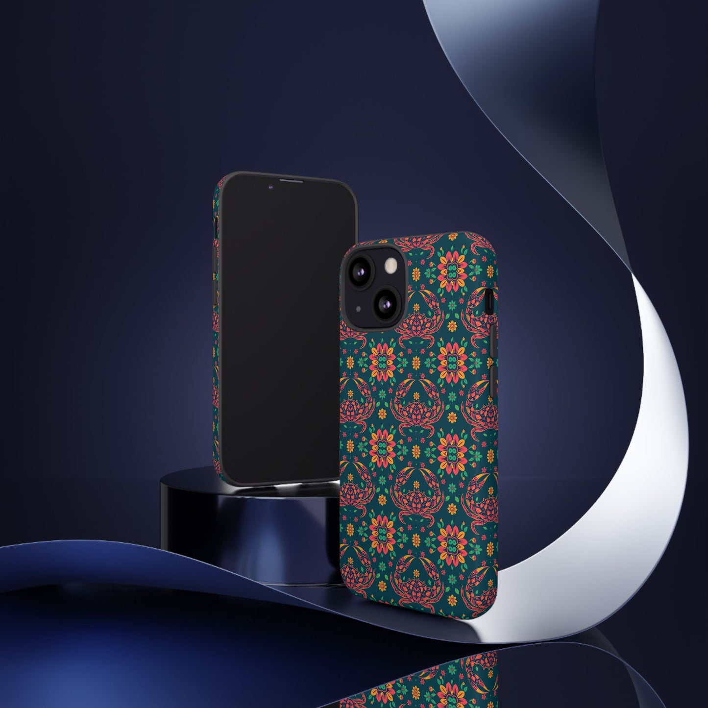 Tough Cases, Cancer, Zodiac v4, Flower Pattern