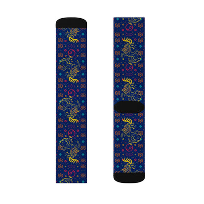 Sublimation Socks, Aquarius, Zodiac v2, Pattern