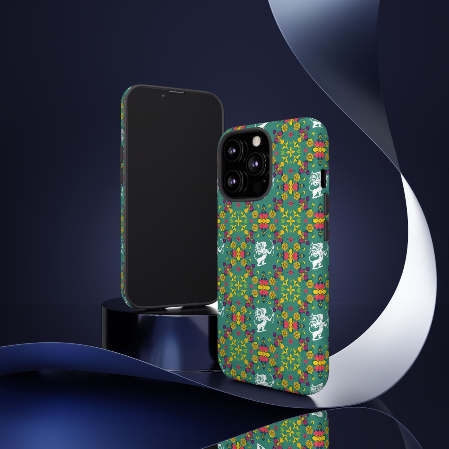Tough Cases, Sagittarius, Zodiac, Flower Pattern