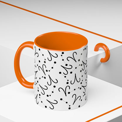 Accent Coffee Mug with the Aries sign (11, 15oz)