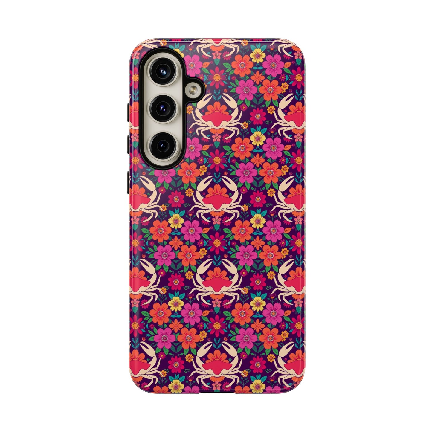 Tough Cases, Cancer, Zodiac v1, Flower Pattern