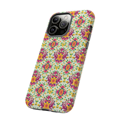 Tough Cases, Cancer, Zodiac v3, Flower Pattern